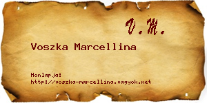 Voszka Marcellina névjegykártya